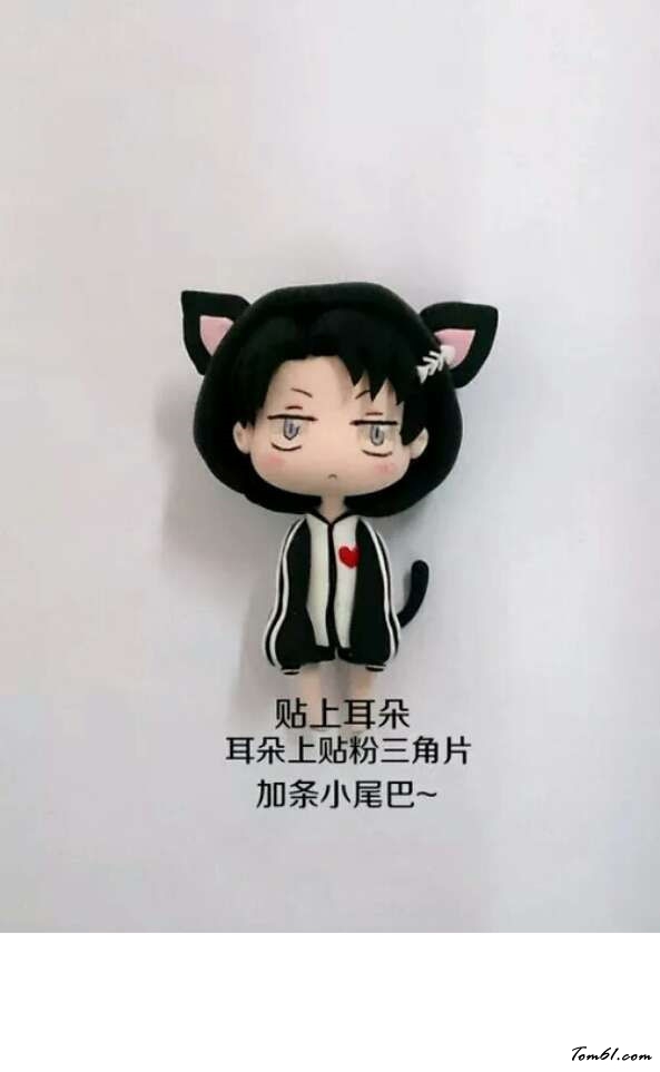 喵化兵长小人偶的彩泥橡皮泥制作教程图解图片23 喵化兵长小人偶的彩泥橡皮泥制作教程图解图片23