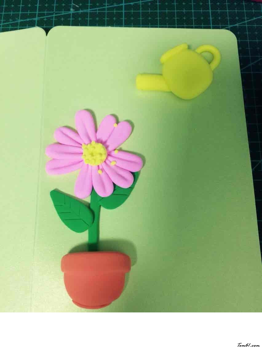 教师节贺卡的彩泥橡皮泥制作教程图解图片6