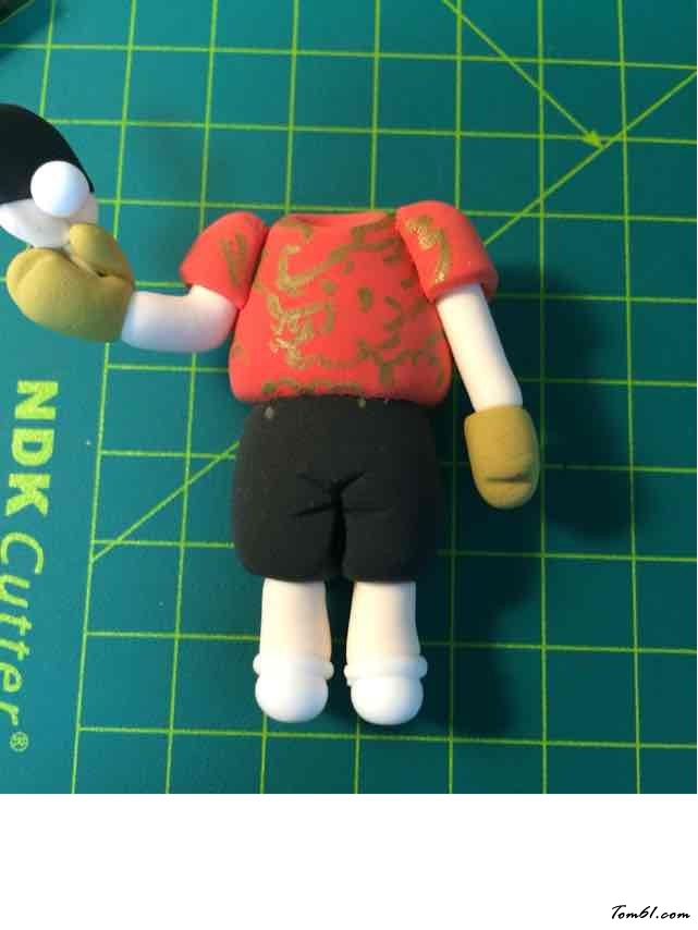 小老虎張继科的彩泥橡皮泥制作教程图解图片14