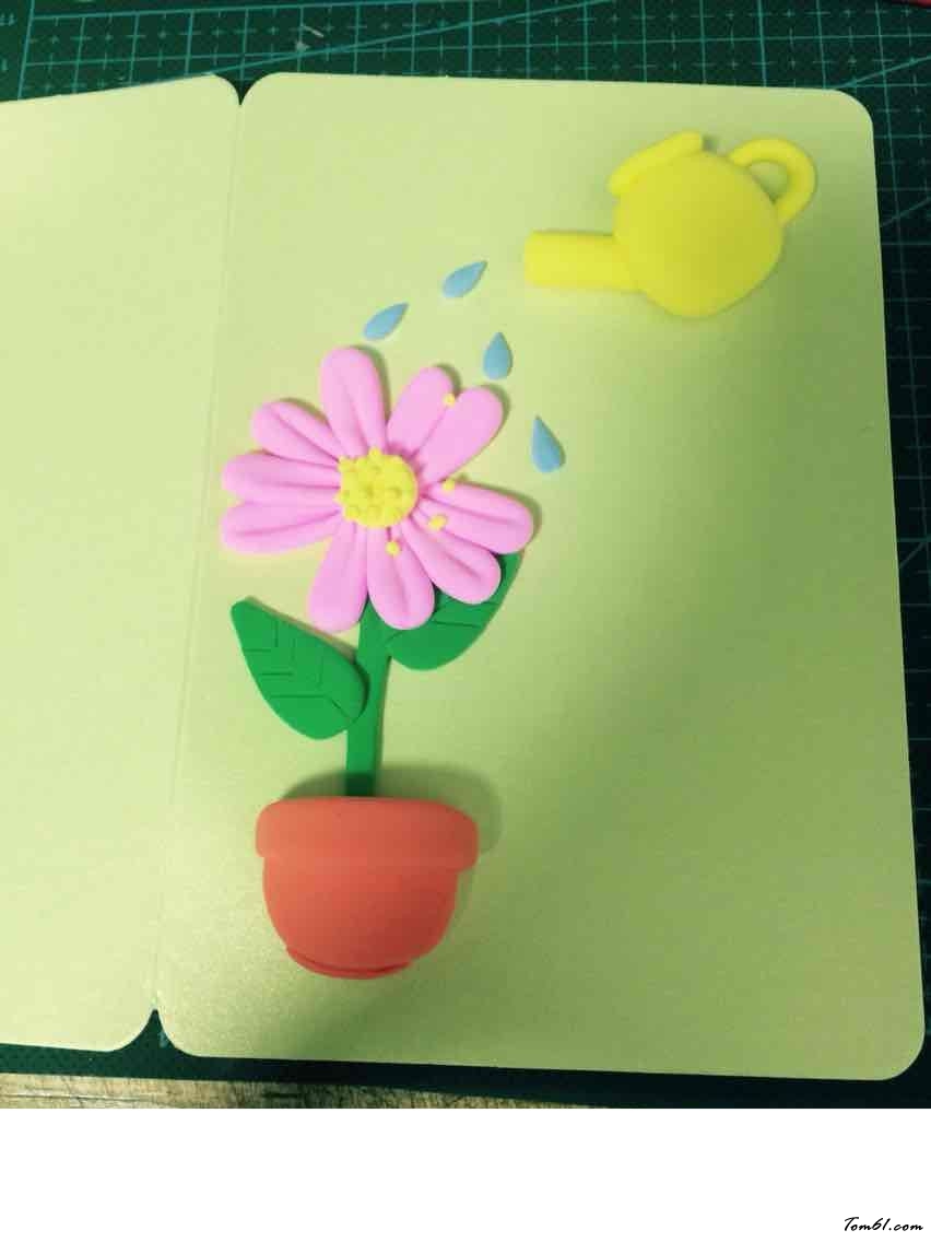 教师节贺卡的彩泥橡皮泥制作教程图解图片7