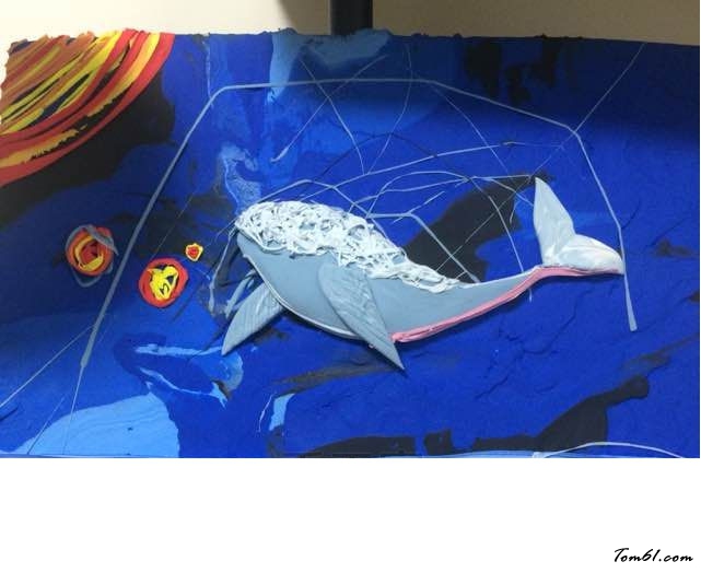 小蓝鲸的彩泥橡皮泥制作教程图解图片10