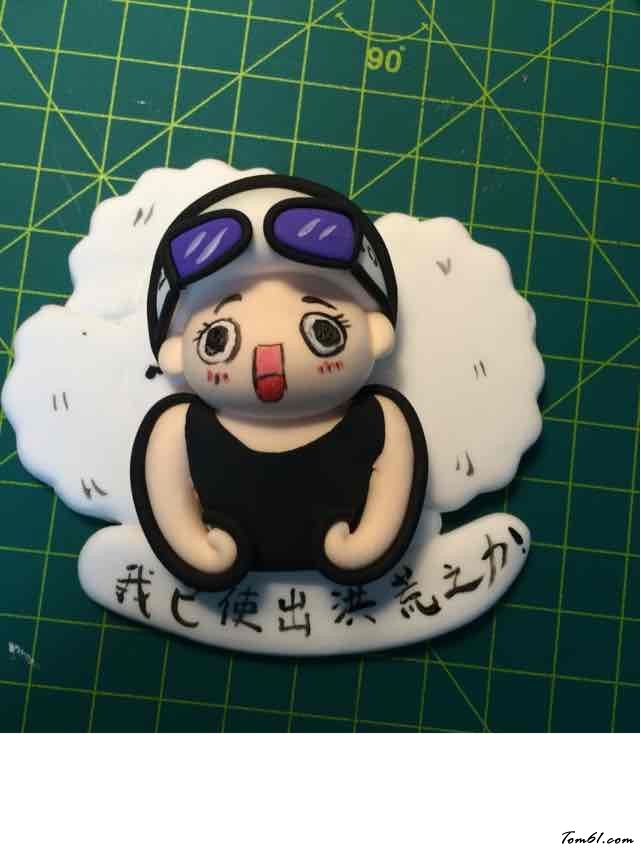 傅园慧人偶的彩泥橡皮泥制作教程图解图片11