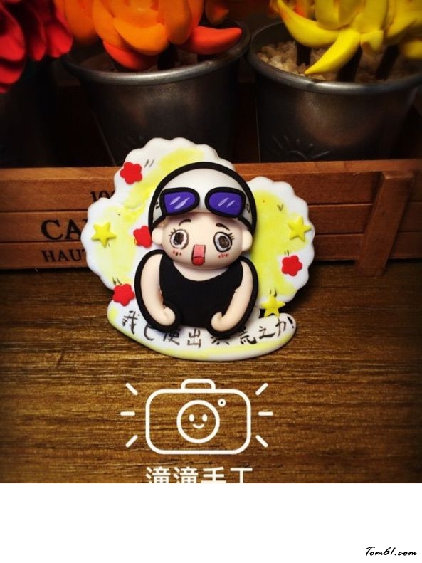 傅园慧人偶的彩泥橡皮泥制作教程图解