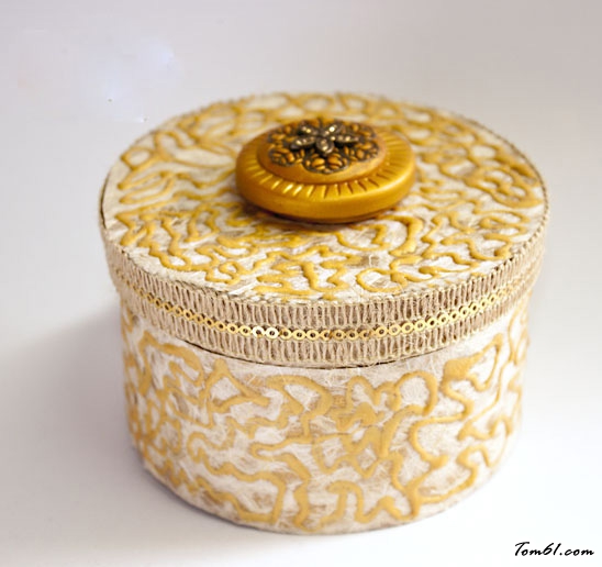 软陶首饰盒的彩泥橡皮泥制作教程图解 图片11