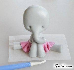 软陶小象公主的彩泥橡皮泥制作教程图解图片8