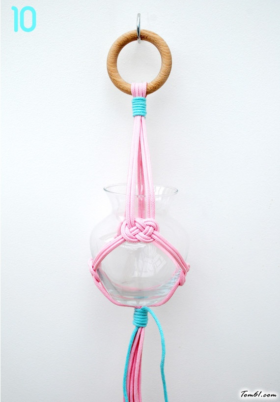 挂式花瓶座的手工制作教程图解图片6