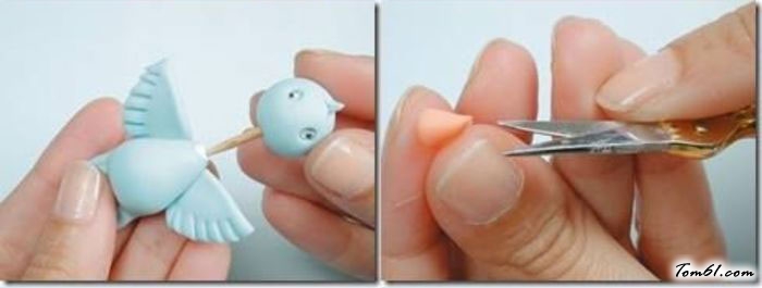 可爱小鸟玩偶的彩泥橡皮泥制作教程图解  图片2