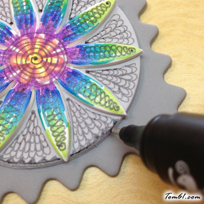 小吊坠的彩泥橡皮泥制作教程图解图片11