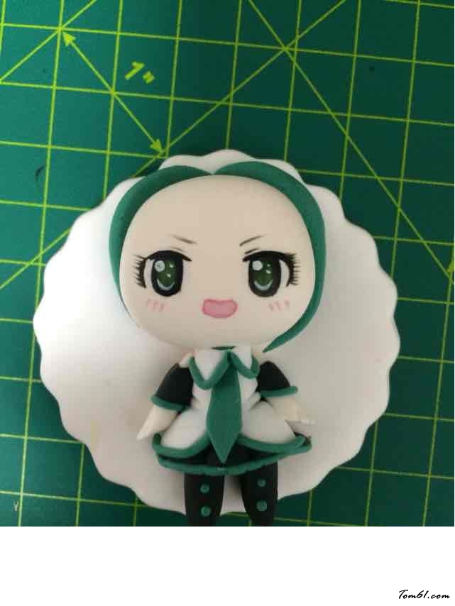 初音冰箱贴的彩泥橡皮泥制作教程图解图片10 初音冰箱贴的彩泥橡皮泥制作教程图解图片10