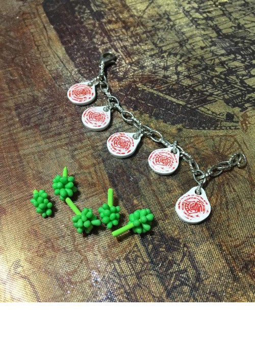 迷你粘土园艺多肉盆栽的制作