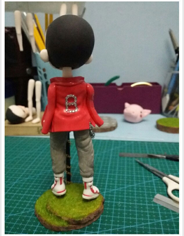 粘土版权志龙人偶手办做法教学