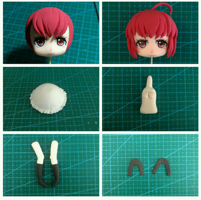 用粘土做出来的人偶皮埃萝