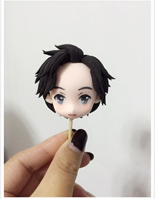 很帅气的老薛粘土小人偶做法分享