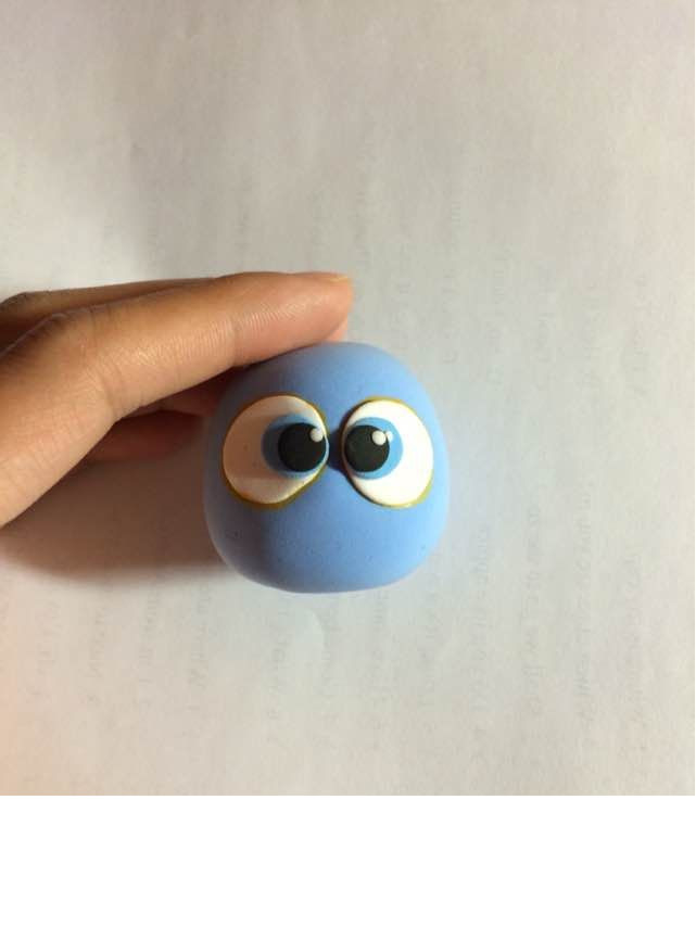 超轻粘土鸟巢里的可爱小蓝鸟的制作