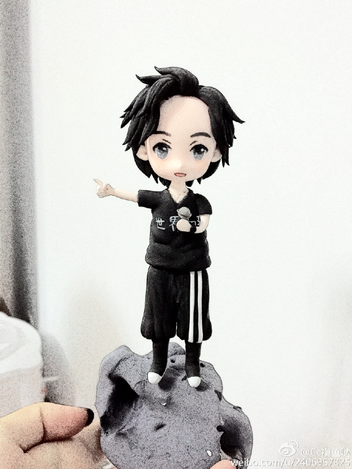 很帅气的老薛粘土小人偶做法分享