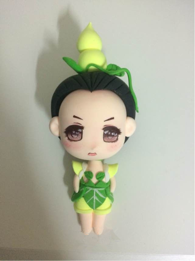 超轻粘土萌萌葫芦娃玩偶的制作方法