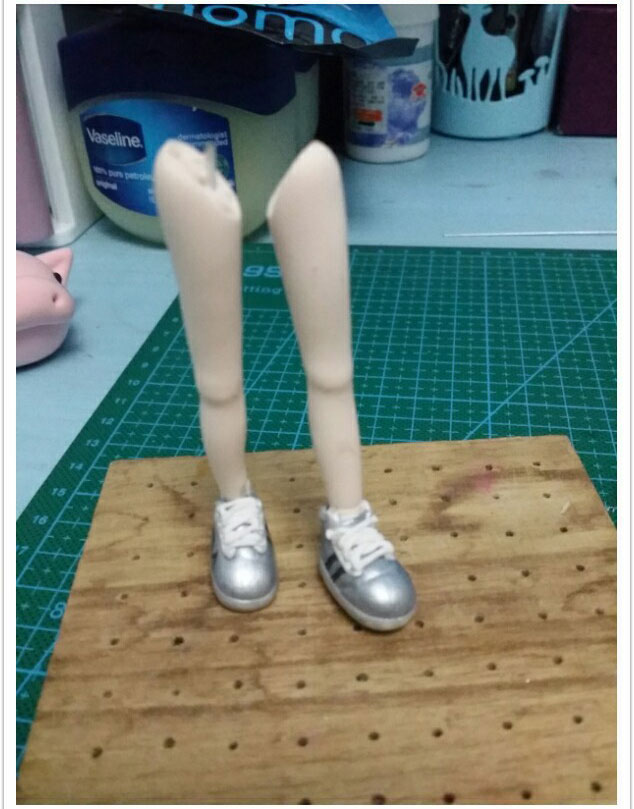 炒鸡可耐的蓝孩子粘土小人偶做法