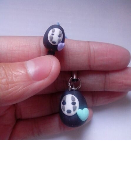 又萌又可爱的粘土无脸男手机防尘塞