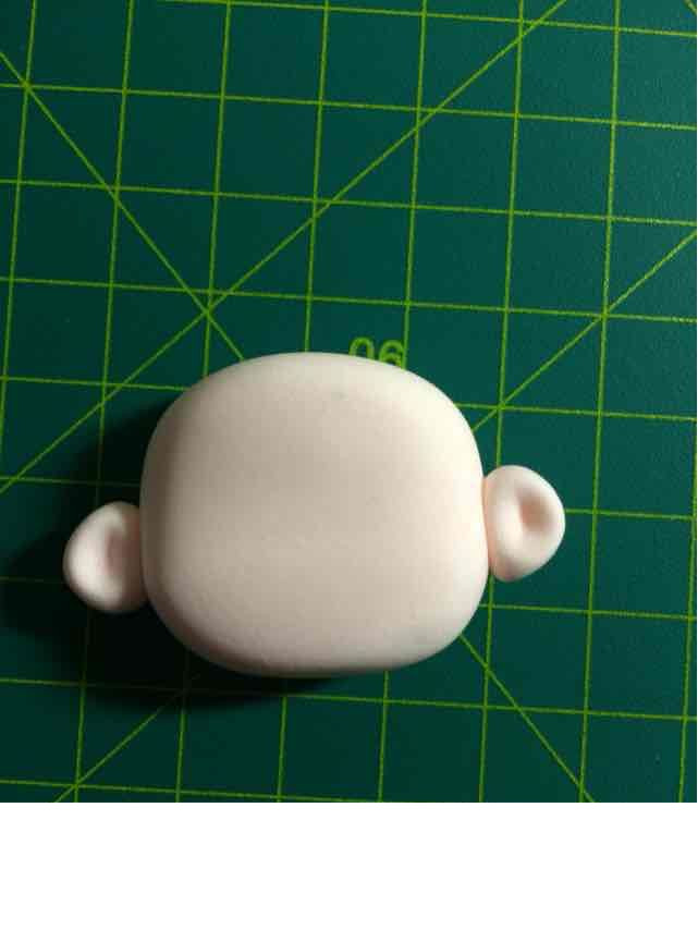 超轻粘土萌萌的鹿晗胸针的制作