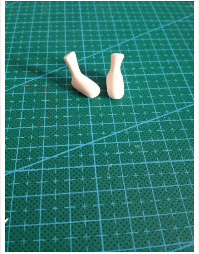 炒鸡可耐的蓝孩子粘土小人偶做法