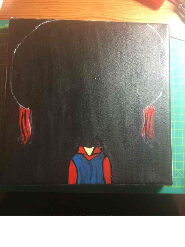 超轻粘土大头娃娃相框画的制作