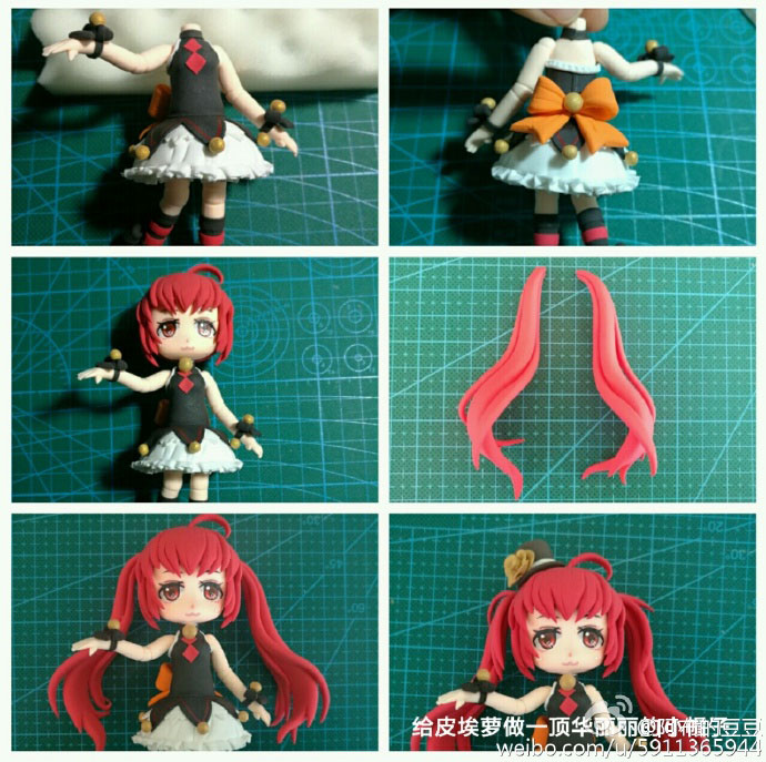 用粘土做出来的人偶皮埃萝