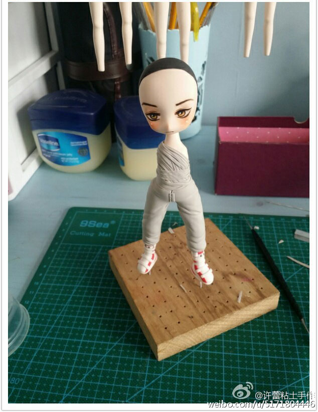 粘土版权志龙人偶手办做法教学