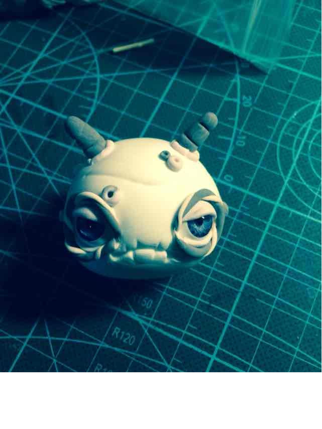 超轻粘土超丑小怪兽的制作