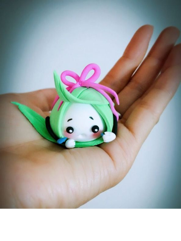 超轻粘土制作的可爱萌萌的小粽子