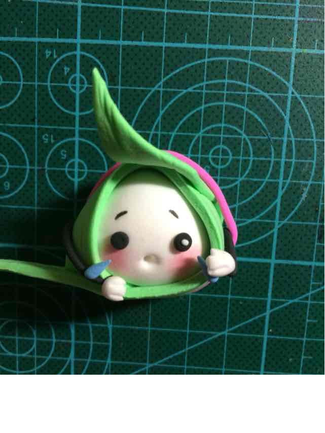 超轻粘土制作的可爱萌萌的小粽子