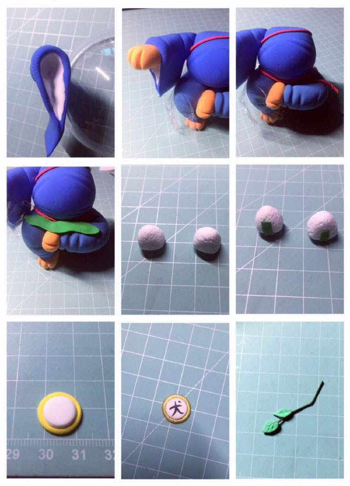 秋田犬神的粘土制作方法分享