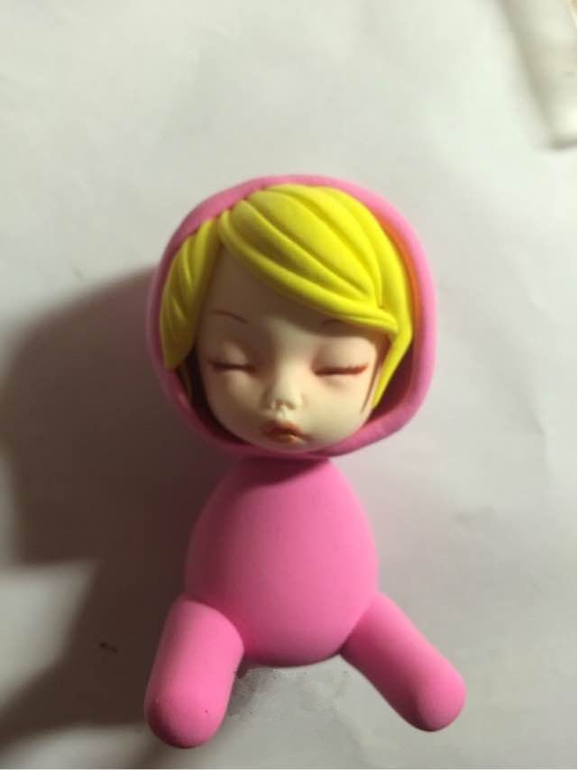 超轻粘土制作的粉嫰嫰处女座宝宝