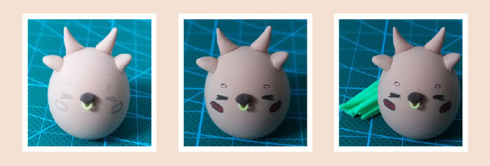 萌货之粘土小牛玩偶做法分享