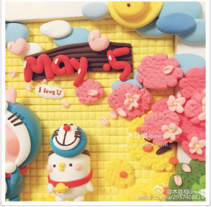 用粘土做出来的创意粘土画作品欣赏