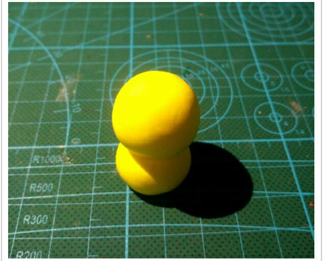 呆萌可爱的粘土小黄鸡