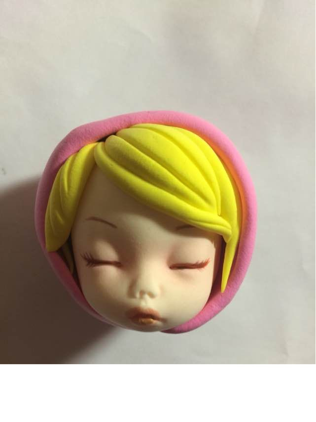 超轻粘土制作的粉嫰嫰处女座宝宝