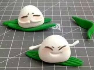 粽子的彩泥橡皮泥制作教程图解