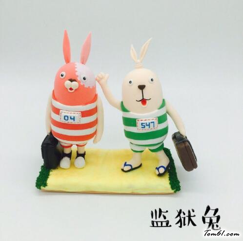 越狱兔的彩泥橡皮泥制作教程图解