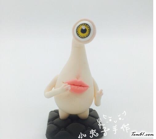 小寄生兽怪兽的彩泥橡皮泥制作教程图解