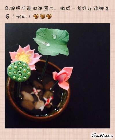 小荷花的彩泥橡皮泥制作教程图解2