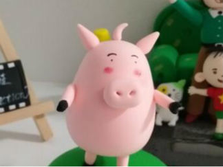 小胖猪玩偶的的彩泥橡皮泥制作教程图解