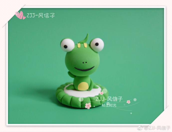 大眼睛的小青蛙粘土做法分享
