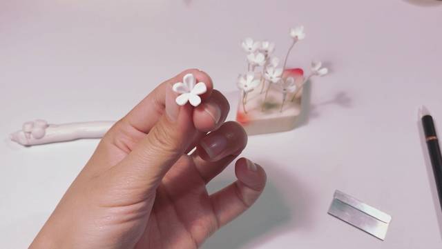 软陶迷你花束的制作