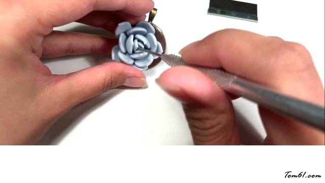 软陶多肉小拼项链的制作