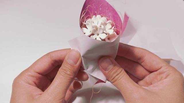 软陶迷你花束的制作