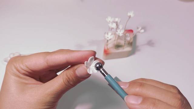 软陶迷你花束的制作