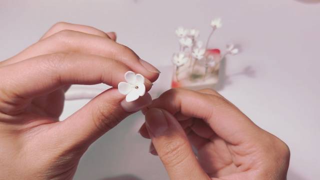 软陶迷你花束的制作