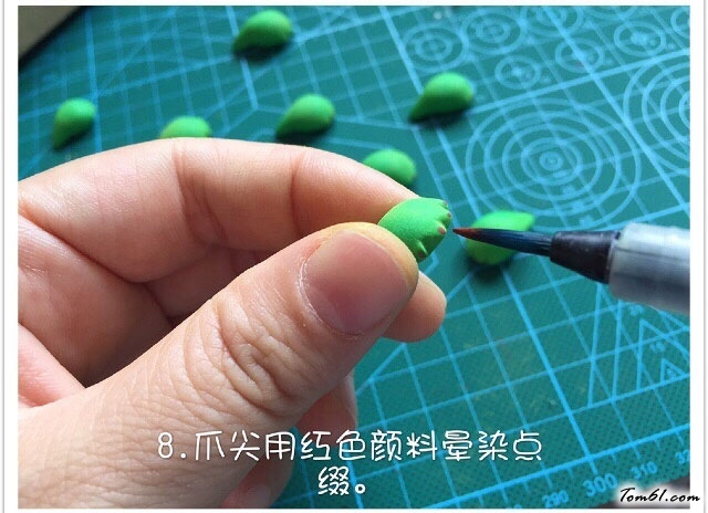 粘土的熊童子多肉植物教程做法