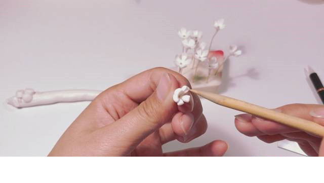 软陶迷你花束的制作