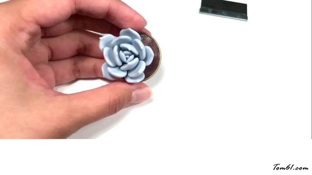 软陶多肉小拼项链的制作